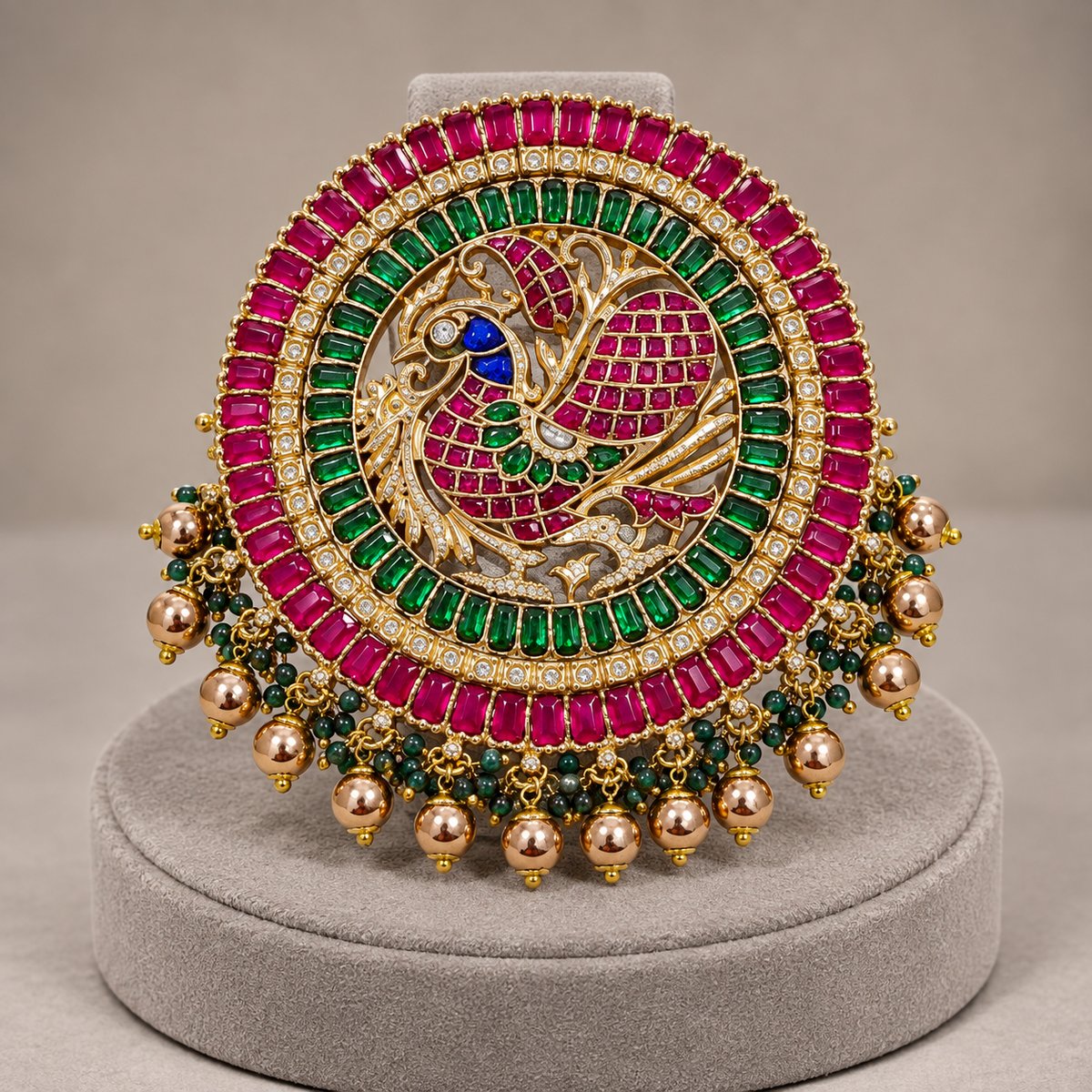 Peacock Medallion Pendant