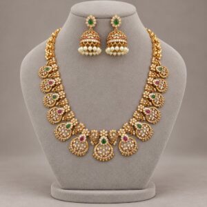 Antique Temple Collar with Pearl Fringe